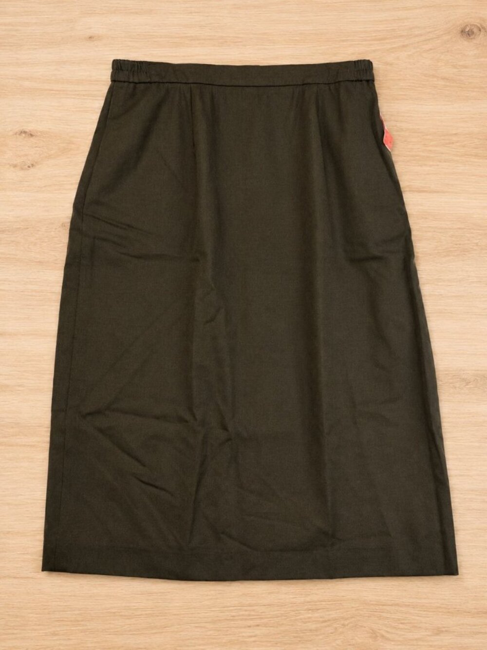 Vintage Wickford 16 Brown Worsted Wool Midi Skirt Deadstock USA Dark Academia